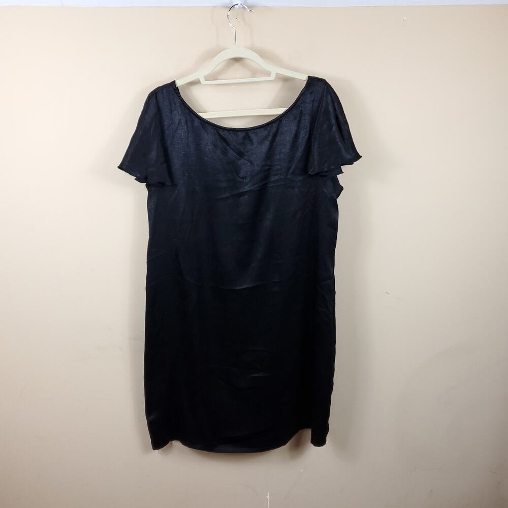 THE ODELLS Flounce Dress - Licorice Size L
